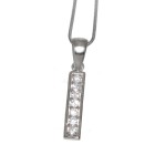 Silver letter pendant I