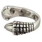 Schwerer Ring aus 925 Sterling Silber, Motiv Klaue