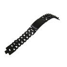 Edelstahl Armband schwarz gl&auml;nzend f&uuml;r M&auml;nner und Frauen