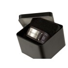 Schmuck-Box aus Metall schwarz mit individueller Gravur