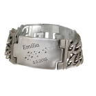 **Edelstahlarmband Breit doppelreihig mit Gravur &ndash; Personalisiertes Schmuckst&uuml;ck f&uuml;r jeden Anlass**