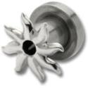 Ohrplug mit Strahlen Design 4-8mm