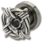 Ohrplug mit Stacheldraht 4-6mm