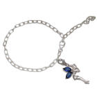 Silber Bettelarmband mit gefl&uuml;gelter Elfe