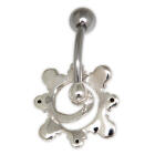 Bauchnabel Piercing mit Swarovski Cabouchon Steinen, Galaxie
