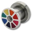 Ohrplug mit Regenbogen 4 und 6mm