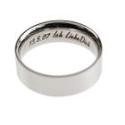 Edelstahlring glatt und gl&auml;nzend 5.8mm breit mit individueller Gravur