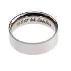 Edelstahlring glatt und gl&auml;nzend 5.8mm breit mit individueller Gravur