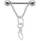 Brustwarzenpiercing mit beweglichen Design, Anh&auml;nger