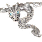 Bauchkette Back Belly Chain Drache aus 925 Sterling Silber