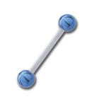 PMFK Barbell Hantel mit Titan Kugeln 1.6mm St&auml;rke