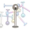 Labret Lippenstecker aus Titan in 1.6mm St&auml;rke und verschiedenen L&auml;ngen und Farben