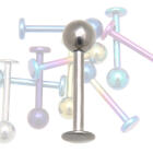 Labret Lippenstecker aus Titan in 1.6mm St&auml;rke und verschiedenen L&auml;ngen und Farben