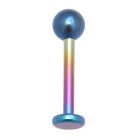 Titan-Labret 1,0x6mm, regenbogenfarben