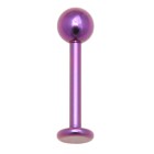 Labret aus Titan 1.2x10mm, magenta