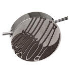 Anh&auml;nger rund aus Edelstahl mit Wunschgravur, Durchmesser 25mm