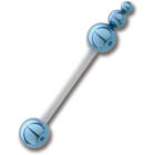 PMFK Barbell Hantel mit Titan Aufschraubdesigns 1.6mm St&auml;rke