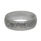 Edelstahlring 7mm breit, 3.2mm Materialst&auml;rke, mattiert und gew&ouml;lbt mit individueller Au&szlig;engravur
