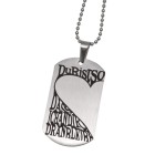 Pendant dog tag 23x38mm made of stainless steel with individual engraving