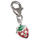 Charm-Anh&auml;nger Erdbeere zum Einh&auml;ngen in ein Bettelarmband