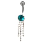 Bauchnabel Piercing mit 925 Silber Kugelketten Motiv TUCH10