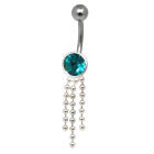 Bauchnabel Piercing mit 925 Silber Kugelketten Motiv TUCH10