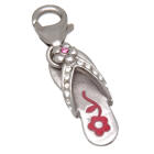 Charm-Anh&auml;nger Flip-Flop zum einh&auml;ngen in ein Bettelarmband
