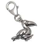 Pendant pelican made of 925 sterling silver