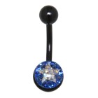 Crystallines Bauchnabel Körperschmuck Piercing STAR