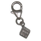 Charm-Anh&auml;nger W&uuml;rfel zum Einh&auml;ngen in ein Bettelarmband