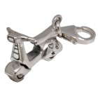 Anhänger Motorroller aus 925 Sterling Silber