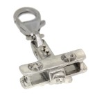 Charm-Anhänger Doppeldecker aus 925 Sterling Silber