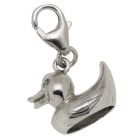 Bathing duck pendant made of 925 sterling silver