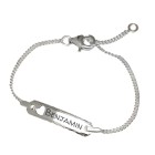 Schmales Taufband aus 925er Sterlingsilber