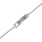 Schmales Taufband aus 925er Sterlingsilber
