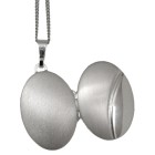 Ovales Medaillon aus 925 Sterling Silber mit Gravur, 26xx23mm