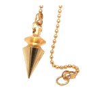 Esoterik Kegel-Pendel vergoldet