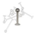 Labret Lippenstecker aus Chirurgenstahl 1.6mm St&auml;rke und verschiedenen L&auml;ngen