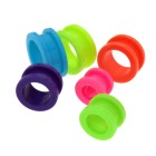 Tunnel in Neon-Pink aus Acryl, 16mm Durchmesser