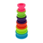 Tunnel in Neon-Pink aus Acryl, 16mm Durchmesser