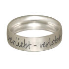 Freundschafts- oder Partnerring in 6mm Breite aus 925 Sterling Silber mit Ihrer Gravur