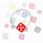 UV-Klemmw&uuml;rfel in 4mm und 6mm in vielen Neon Farben