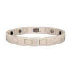 Armband aus Keramik wei&szlig; mit Magneten innen L&auml;nge 17.5cm / 19cm / 20.5cm / 22cm