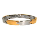 Armband aus Edelstahl und Tungsten mit Magneten innen L&auml;nge