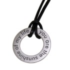 Runder Anhänger aus 925 Sterling Silber mit Wunschgravur