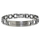 Magnetic bracelet matted 21-22cm length with magnetic balls and your individual engraving