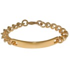 Schweres Edelstahl-Armband, PVD gold