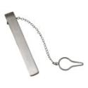 Kravattenklammer Clip Edelstahl mattiert, 57mm L&auml;nge
