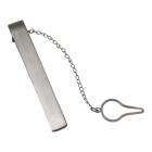 Kravattenklammer Clip Edelstahl mattiert, 57mm L&auml;nge