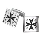 Cufflinks FAVORIT made of stainless steel with engraving